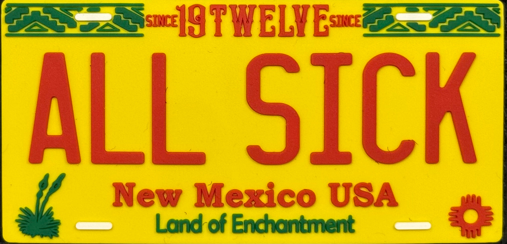 Allsick Velcro Removable License Plate Patch