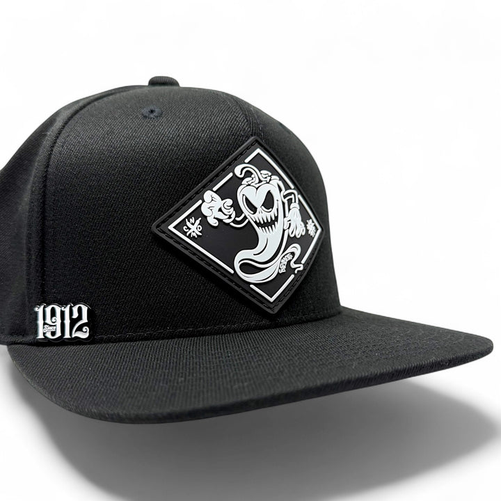 Ghost Pepper Glow Snapback – Black