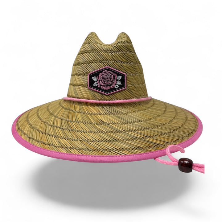 Como La Flor Velvet Straw Hat