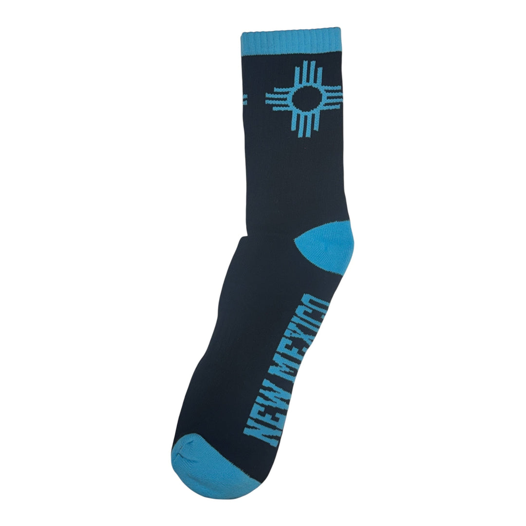 Turquoise &amp; Black One Zia Socks