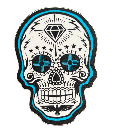 Día de los Muertos Skull – 4” Die-Cut Sticker