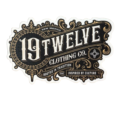 Black 19Twelve Clothing Co. – 4” Die-Cut Sticker