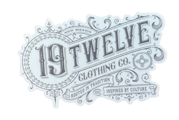 White 19Twelve Clothing Co. – 4” Die-Cut Sticker