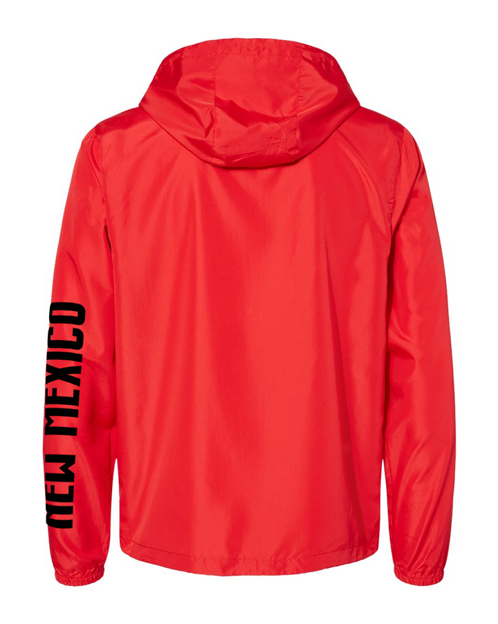 Red/Black-Water Resistant Lightweight Windbreaker