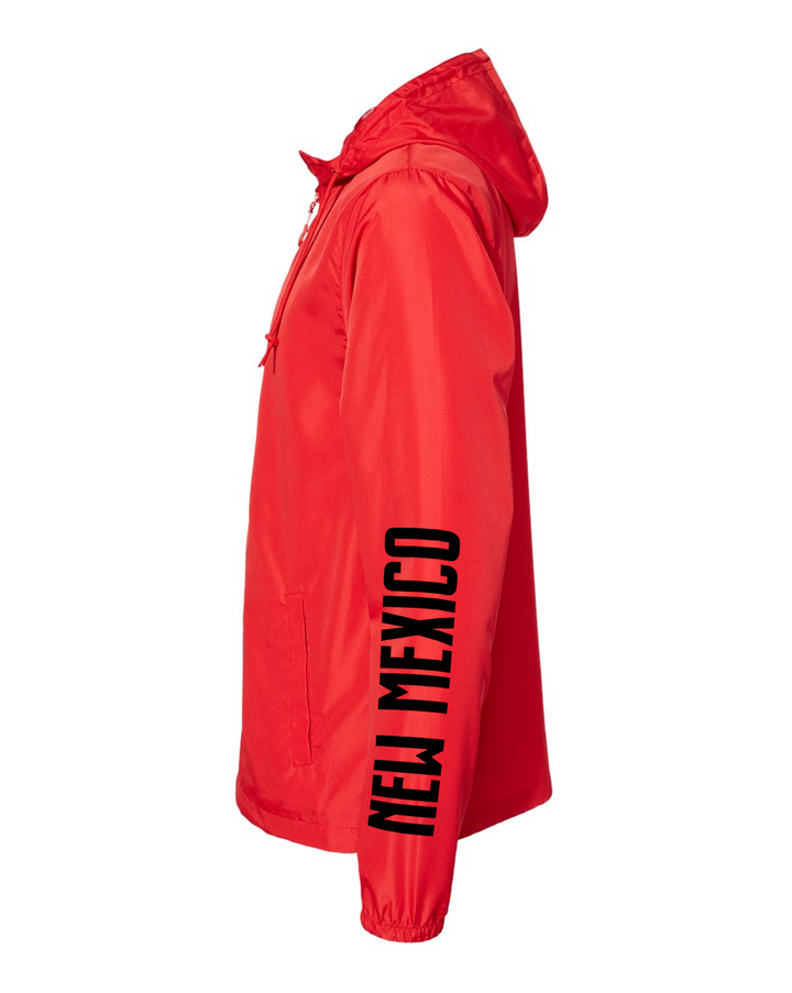 Red/Black-Water Resistant Lightweight Windbreaker